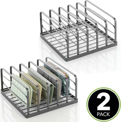 Produktbild von Clutch Organizer Set graphit 2 Stück Handtaschen Aufbewahrung Ablage mDesign