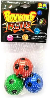 Obrázok produktu pre Hop lopty futbalová sada 3ks 6 cm