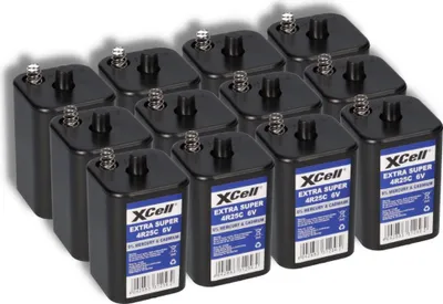 Obrázek produktu pro 12x sada baterií XCell 4R25 6V-Block - 6 V 9500 mAH