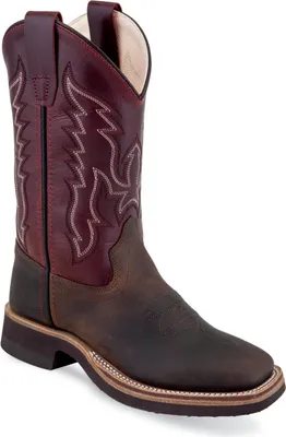 A single cowboy boot is shown against a white background.
