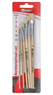 Produktbild von Pinsel Set Borstelnpinsel 5teilig 2/4/6/8/10/12