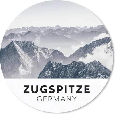 Produktbild von MuchoWow® Mauspad Mousepad Deutschland - Berge - Wolken 30x30 cm - Mousepads - Maus Mat - Pad - Mausunterlage - Tischunterlage - Schreibtischmatten