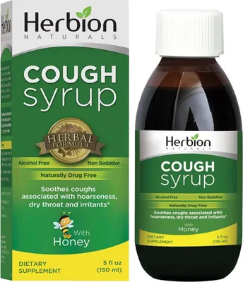 Produktbild von Herbion Naturals, Hustensaft mit Honig, beruhigt den Hals, grün, Honig, 5 Fl Oz