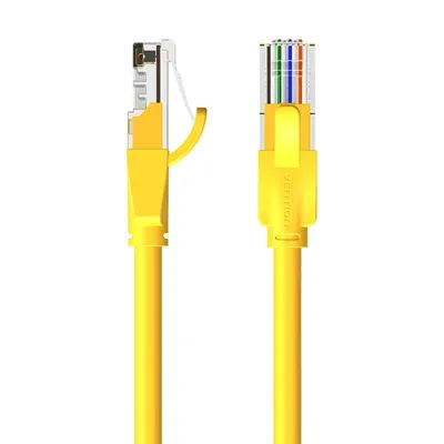 Obrázek produktu pro Vention síťový kabel UTP CAT6 RJ45 Ethernet 1000Mbps ve žluté barvě RJ45 na RJ45 2m