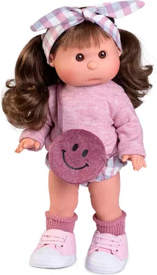 Produktbild von Marina & Pau Iris-puppe Mit Tasche Rosa  Rosa One Size