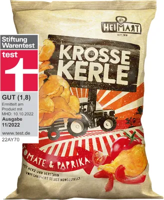 Produktbild von Heimart Krosse Kerle Tomate & Paprika (115 g)
