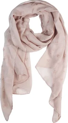 Produktbild von Glamexx24 Damen Schal Halstuch Rundschal Glitzer Metallic Schlauchschal Hertz Blumen Muster Stola für Frühling Sommer Ganzjährig-Farbe: Rosa