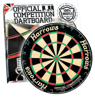 Produktbild von Dartscheiben – Offizielle Größe: 45,1 cm – Aus Sisal – Mit Wandhalterung – Für Wohnzimmer, Garage oder Verein