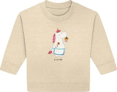 Produktbild von Mr. & Mrs. Panda Organic Baby Pullover Einhorn Küche 12. - 18. Monat - Natural Raw - Geschenk, Torte, Muffin, Bullover, Unicorn, Kuchen, Einhörner