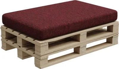 Obrázok produktu pre Vankúš z palety, vankúš z palety, záhradný vankúš, PFBG (sedací vankúš 120x80, bordó červená)