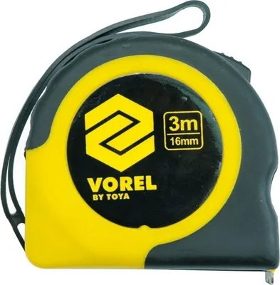 Produktbild von Gelb-schwarzes Maßband 2 m x 16 mm 10101 VOREL