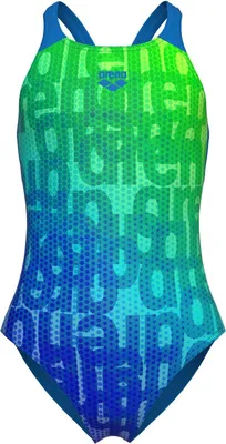 Produktbild von Arena MULTI COLOURS SWIMSUIT V BACK Kids Badeanzug Blau 116