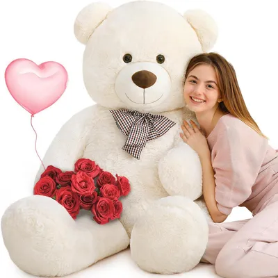 Image de Ours en peluche géant, 140 cm, taille XXL, couleur beige
