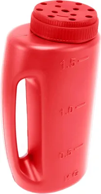 Zdjęcie produktu dla Ręczny rozsiewacz nawozów Ręczny rozsiewacz nasion trawy Rozsiewacz upraw Garnek do wysiewu soli Czerwony