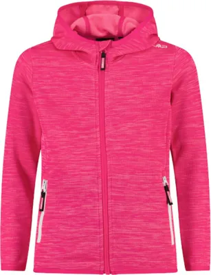 Produktbild von CMP Kinder Outdoor Sweat Jacke aus Knit Tech mit Kapuze pink 140