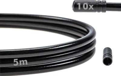 Produktbild von Promax Teflon Schaltzughülle 5 Meter Shimano Aussenhülle 10 Stück Endkappe