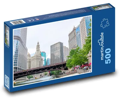 Obrázok produktu pre Puzzle 500 Chicago - Mesto a Most - martinpuzzle