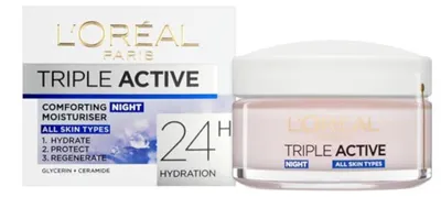 Produktbild von L'Oreal Triple Active Moisturiser 50ml Night All Skin Types