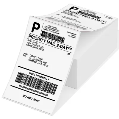 Immagine prodotto di Etichette Phomemo 4x6, 500 pezzi, etichette per spedizioni compatibili con stampanti etichette, adatte per DHL