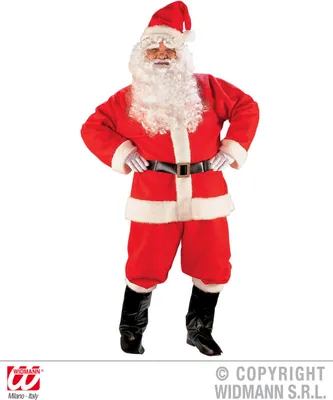 Produktbild von Komplettes Weihnachtsmann Kostüm mit Verkleidung und Perücke M/L
