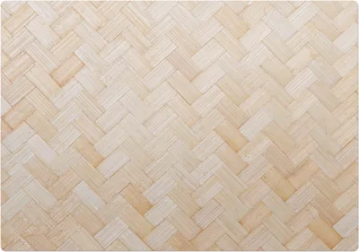 Obrázek produktu pro Pletený Bambus– Ochranná podložka na podlahu – Podložka pod židli – 100x100 cm – Protiskluzová podložka na tvrdé podlahy