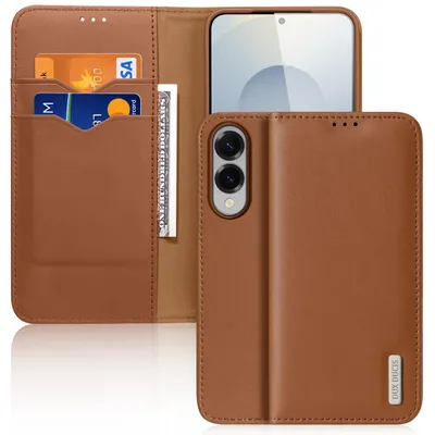 Obrázok produktu pre Dux Ducis Hivo puzdro pre Samsung Galaxy S25 Edge s flipom a RFID ochranou - hnedé