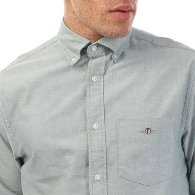 Productafbeelding van Gant - Herenoverhemd met knoopsluiting, Oxford katoen, model GT32939 (XL) (Groen)