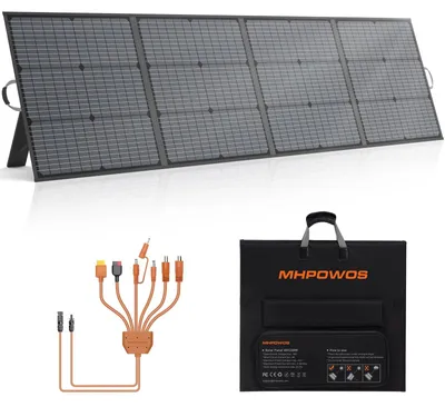 Zdjęcie produktu dla Panel słoneczny przenośny - 220 W - Składany - Monokrystaliczny - IP67 - 40 V