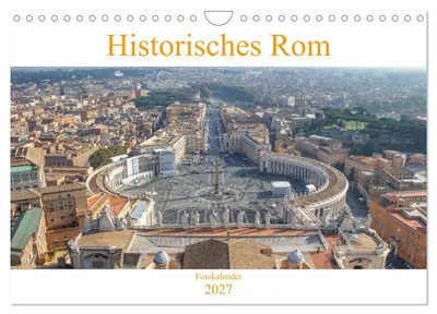 Immagine prodotto di Roma storica (calendario da parete 2027, formato A4 orizzontale), calendario mensile CALVENDO