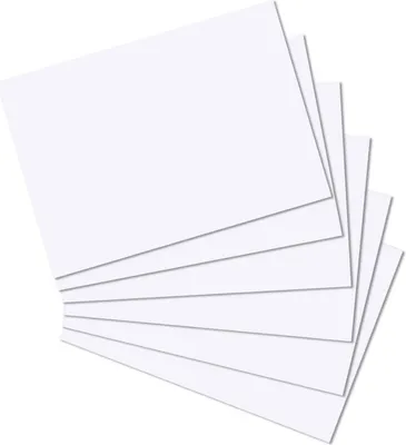 Produktbild von Karteikarten A4 blanko weiß VE=10x100 Stück