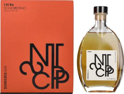 Image de Domenis 1898 I III RE SCHIOPPETTINO grappa invecchiata barricata 40% Vol. 0,7l en boîte cadeau