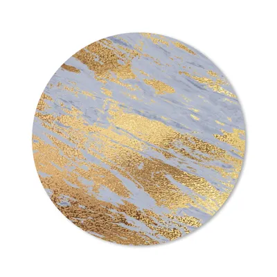 Produktbild von MuchoWow® Mauspad Mousepad Marmor - Muster - Gold - Blau 40x40 cm - Mousepads - Maus Mat - Pad - Mausunterlage - Schreibtisch Accessoires