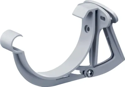 Produktbild von INEFA Stirnbretthalter justierbar für Dachrinne halbrund, PVC NW100 / 100mm, Grau Dachrinnenhalter Dachrinnenzubehör,  Germany