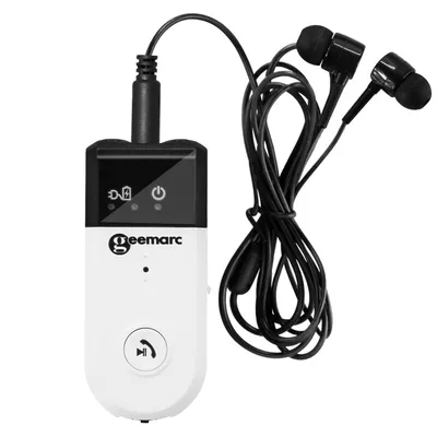 Immagine prodotto di Geemarc, Amplificatore acustico Bluetooth con archetto da collo 8 ore di autonomia, bianco