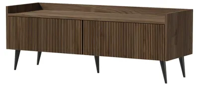 Produktbild von Ademo TV-Lowboard 120 cm mit 2 Klappen – Walnuss