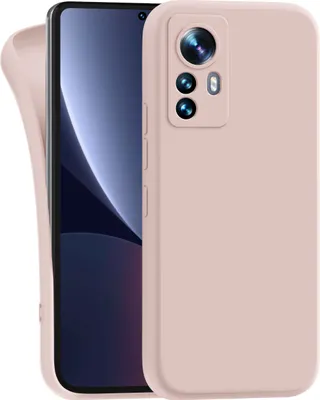 Produktbild von Hülle für Xiaomi 12 Pro - Handyhülle mit Kameraschutz Cover aus Silikon in Rosa