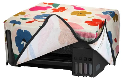 Produktbild von kwmobile Leinen Cover kompatibel mit Epson EcoTank ET-2820 / ET-2810 / 2870 / 2880 / 2861 / 2862 Hülle - Tasche für Drucker - Staubschutzhülle