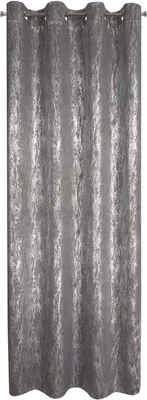 Image de Rideau 140x250 Elise argent acier sur oeillets Eurofirany