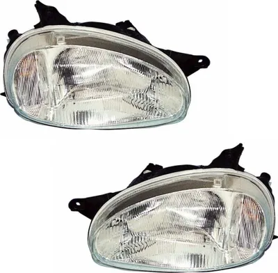 Produktbild von Scheinwerfer Set für Opel Corsa B 3/93-9/00 H4 man. LWR Streuscheibe