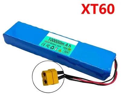 Image de Batterie lithium-ion 36V 100Ah pour trottinette électrique - Pack batterie 10S3P avec cellules 18650 - 100000 mAh - 1000 W - Connecteur XT60