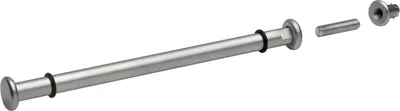 Immagine prodotto di Supporto per ripiano in vetro Verona - Montaggio in legno 200 x ø12 mm, acciaio cromato opaco