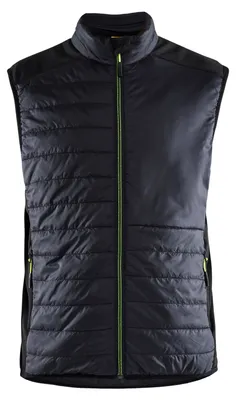 Produktbild von Blakläder Weste warm gefüttert 3863, Farbe:Schwarz/High Vis Gelb, Größe:XXXL