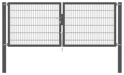 Image de Alberts 637170 Porte double Flexo Plus avec accessoires, anthracite, largeur 300 cm, hauteur 120 cm