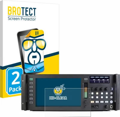 Produktbild von 2x Für Behringer Wing Rack Schutzfolie BROTECT Displayschutz Display Schutz Folie Klar Transparent