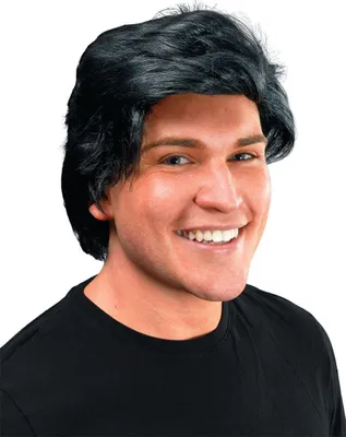 Produktbild von Bristol Novelty Herren Perücke mit Seitenscheitel BN102 (Einheitsgröße) (Schwarz)
