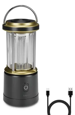 Productafbeelding van Lepro LED campinglamp, hoge helderheid, zwart