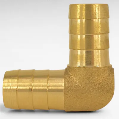Produktbild von Schlauchverbinder Winkel 90° L Form aus Messing 25 mm (1 Zoll Schlauch)