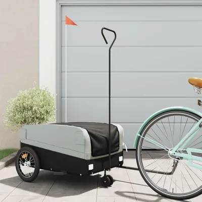 Produktbild von Möbel Fahrradanhänger Schwarz und Grau 45 kg Eisen 2024