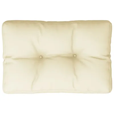 Productafbeelding van Palletkussen 60x40x12 cm stof crèmekleurig