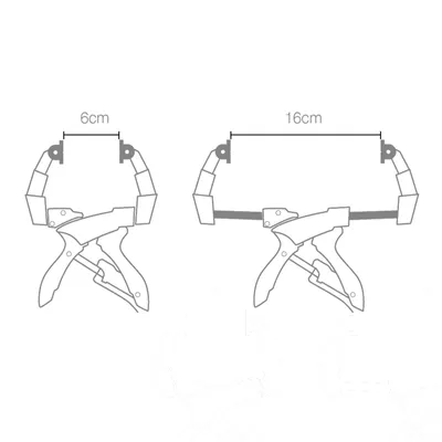 Produktbild von 2 x Piher Ausziehbare Spannzange 16 cm 52204